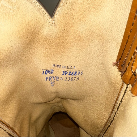 Vintage 1970’s Frye Brown Cowboy Boots Made in the USA | FREE SHIPPING - Picture 7 of 7